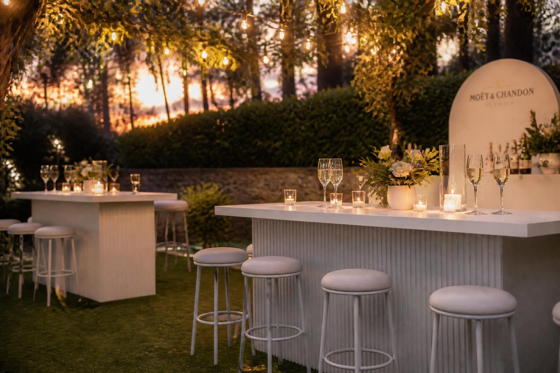 Elegant event setup with stylish furniture