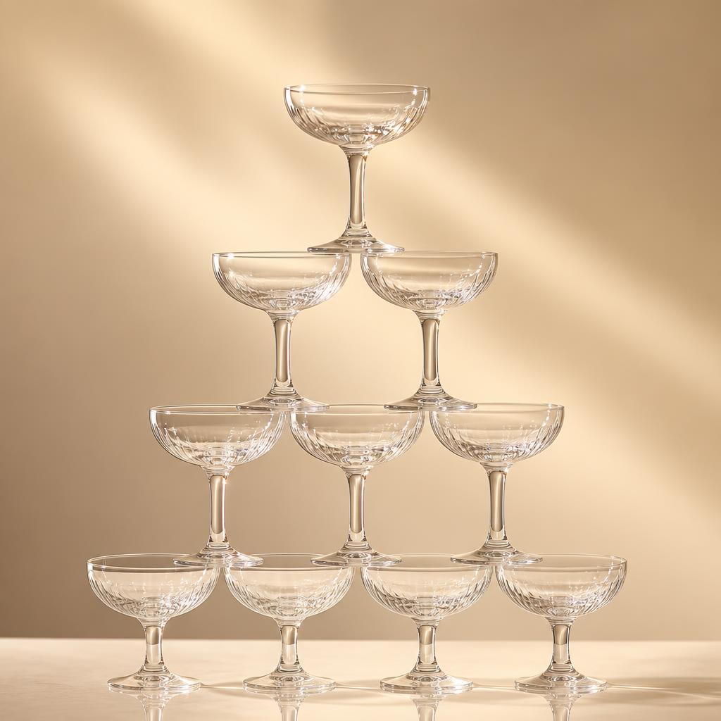 36-glass champagne tower